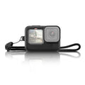 PULUZ para GoPro HERO12 Negro /11 Negro /10 Negro /9 Negro Funda protectora de silicona con correa para la muñeca y cubierta para lente, For GoPro HERO9 Black