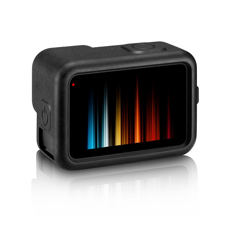 PULUZ para GoPro HERO12 Negro /11 Negro /10 Negro /9 Negro Funda protectora de silicona con correa para la muñeca y cubierta para lente, For GoPro HERO9 Black