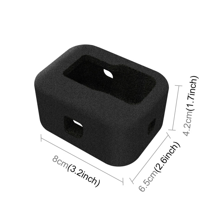 PULUZ para GoPro HERO12 Negro /11 Negro /10 Negro /9 Funda carcasa de parabrisas de espuma negra, For GoPro HERO9 Black