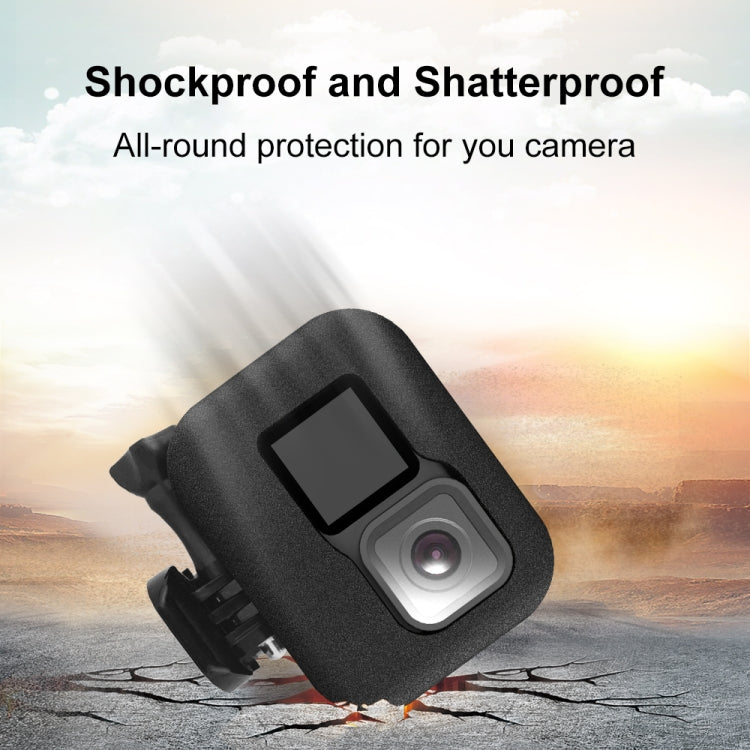 PULUZ para GoPro HERO12 Negro /11 Negro /10 Negro /9 Funda carcasa de parabrisas de espuma negra, For GoPro HERO9 Black
