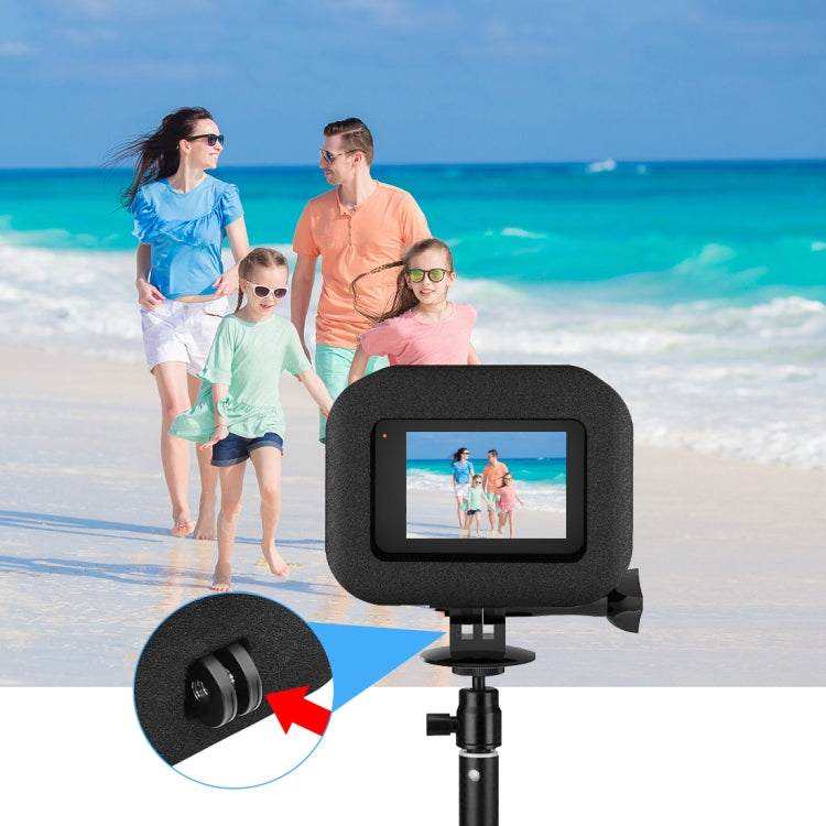 PULUZ para GoPro HERO12 Negro /11 Negro /10 Negro /9 Funda carcasa de parabrisas de espuma negra, For GoPro HERO9 Black