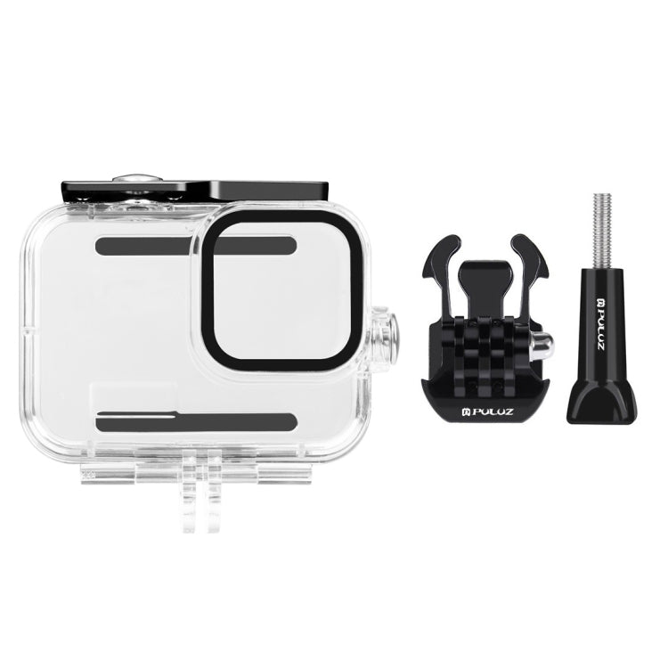 PULUZ para GoPro HERO12 Negro /11 Negro /10 Negro /9 Negro 60m Carcasa protectora impermeable con hebilla Montaje básico y tornillo, For GoPro HERO9 Black