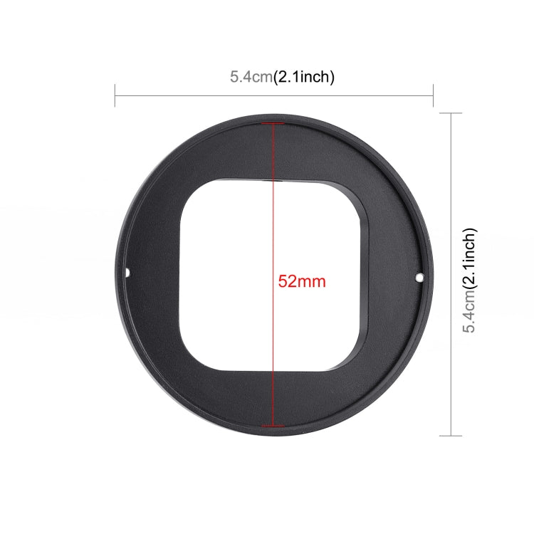 Filtro de lente UV PULUZ de 52 mm para GoPro HERO12 negro /11 negro /10 negro /9 negro, con anillo adaptador, UV Filter