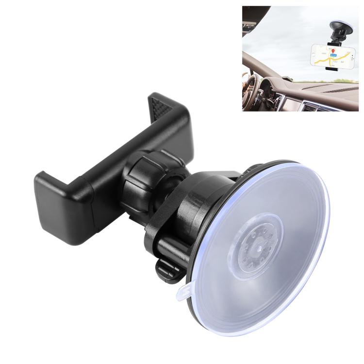 Soporte de abrazadera con ventosa giratoria PULUZ de 360 grados para iPhone, Galaxy, Huawei, Xiaomi, Sony, HTC, Google y otros teléfonos inteligentes, Phone Suction Cup Mount