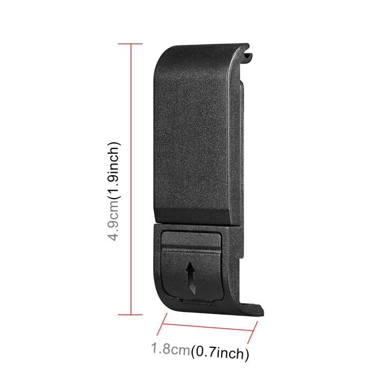 Cubierta de interfaz lateral de batería de plástico PULUZ POM para GoPro HERO12 Negro /11 Negro /10 Negro /9 Negro, POM Plastic Side Cover