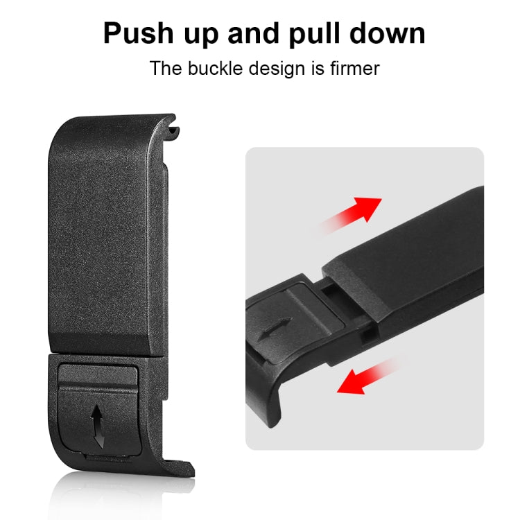Cubierta de interfaz lateral de batería de plástico PULUZ POM para GoPro HERO12 Negro /11 Negro /10 Negro /9 Negro, POM Plastic Side Cover