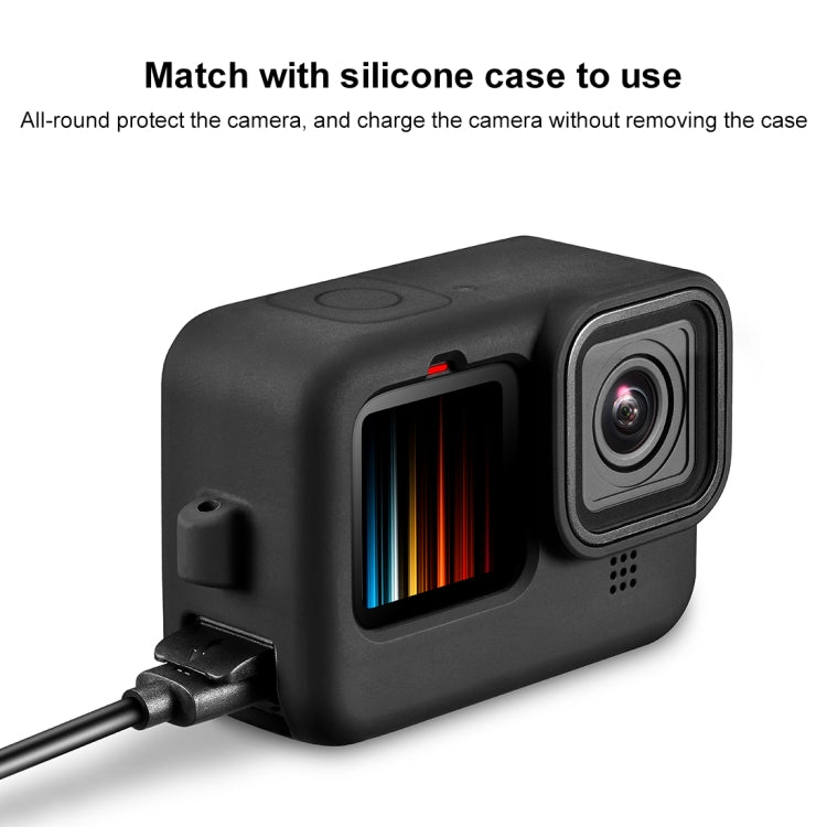 Cubierta de interfaz lateral de batería de plástico PULUZ POM para GoPro HERO12 Negro /11 Negro /10 Negro /9 Negro, POM Plastic Side Cover