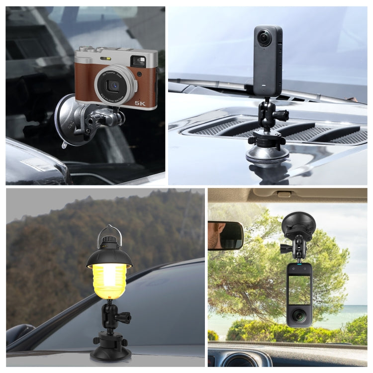 Soporte de ventosa con brazo mágico PULUZ de 1/4 de pulgada, 1/4 inch Suction Cup Mount