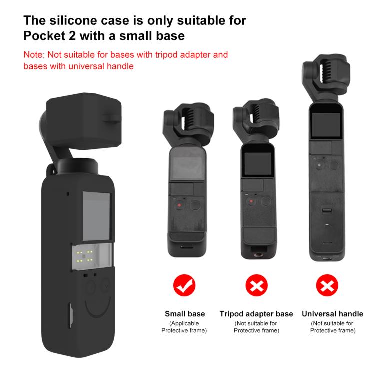 Juego de fundas de silicona PULUZ 2 en 1 para DJI OSMO Pocket 2, For DJI OSMO Pocket 2