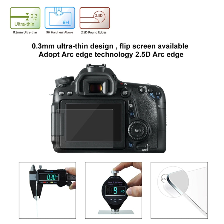 Compatible con 80D / 70D / 77D(9000D) / 800D(X9I) / 700D(X7I) / 750D(X8I) / 760D(8000D) / XC10 / XC15 / 7D2, Pentax Q1 / K-S1 /Q10 / Q7, Panasonic ZS35, Nikon V1, For Canon 650D