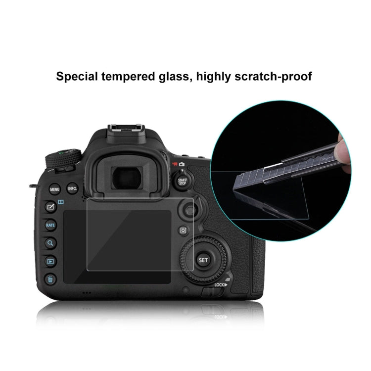 Película de vidrio templado PULUZ 2.5D 9H para Canon EOS 7D Mark II, For Canon 7D II