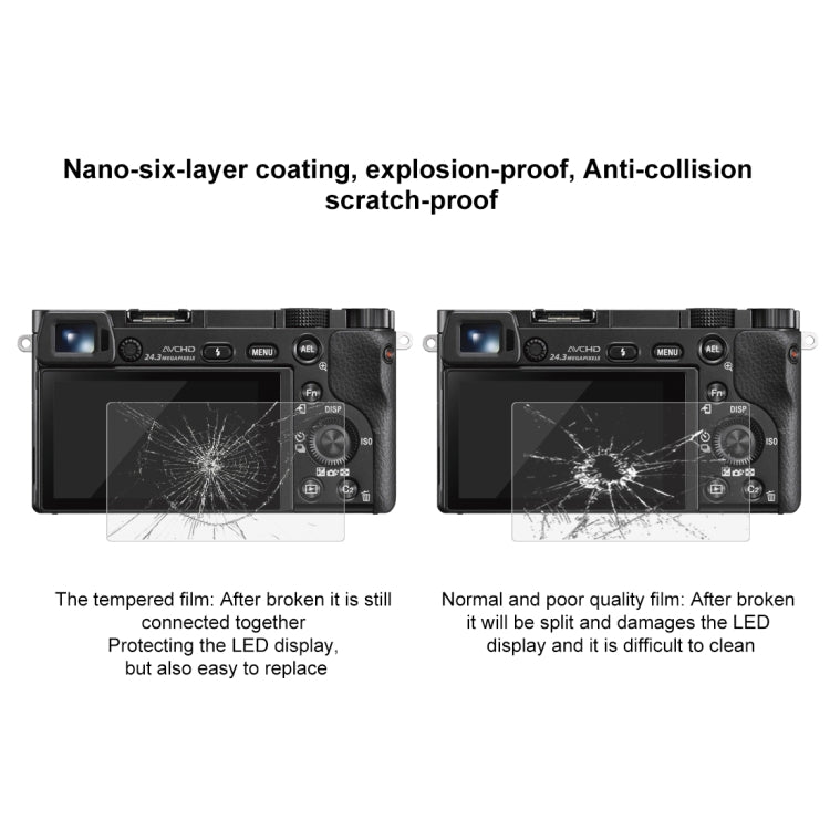 Compatible con Sony A5000 / A6400 / A6300 / A3000 / NEX-7/ NEX-6 / NEX-5N / NEX-3N / NEX5C / NEX-C3 / NEX-5T / H400, Panasonic W850K, Olympus TG850 / TG860 / TG870 PM2 /EPL5 / EPL6, For A6000