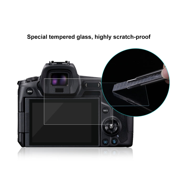 Película de vidrio templado PULUZ 2.5D 9H para Canon EOS R, For Canon EOS R