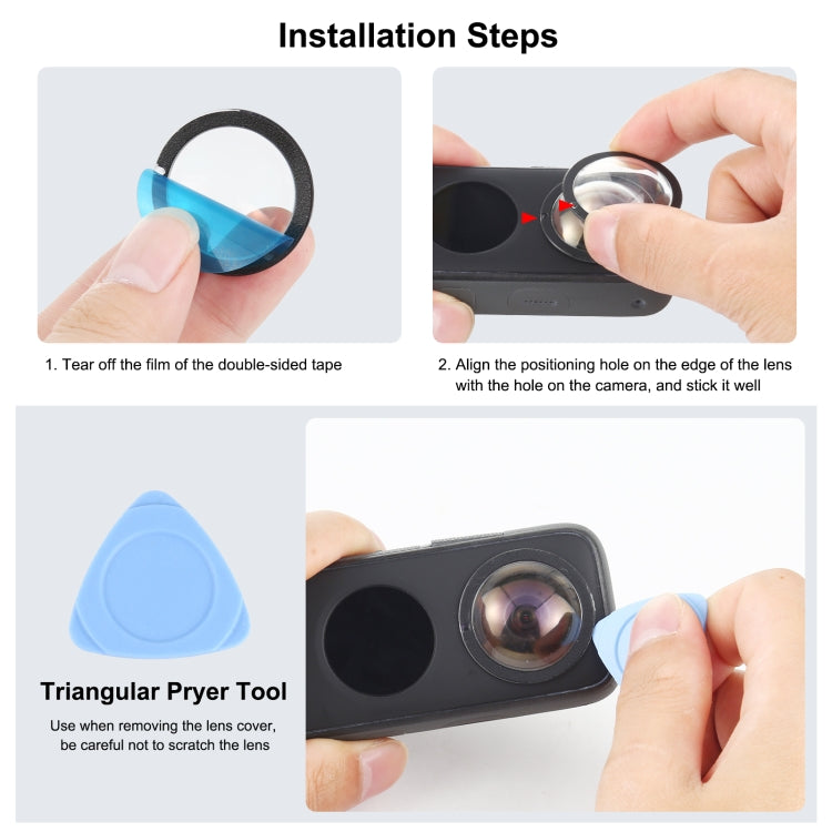 Cubierta protectora de PC con protector de lente PULUZ para Insta360 One X2, Lens Guard For Insta360 ONE X2