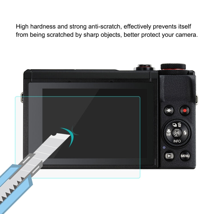 Película de vidrio templado PULUZ 2.5D 9H para Canon PowerShot G7 X Mark III, For Canon G7 X Mark III