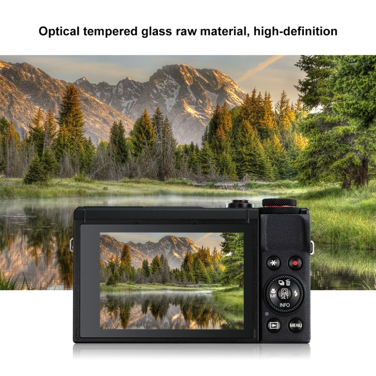 Película de vidrio templado PULUZ 2.5D 9H para Canon PowerShot G7 X Mark III, For Canon G7 X Mark III