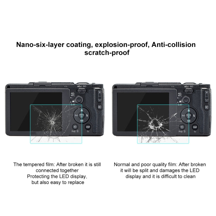 Película de vidrio templado PULUZ 2.5D 9H para Ricoh GR II, For Ricoh GR II