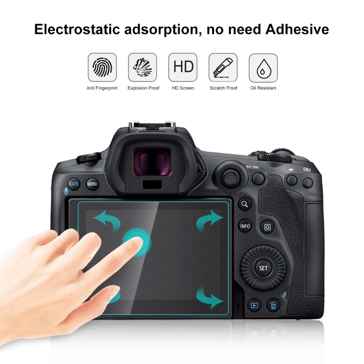Película de vidrio templado PULUZ 2.5D 9H para Canon EOS R5 / EOS R5C, For Canon EOS R5