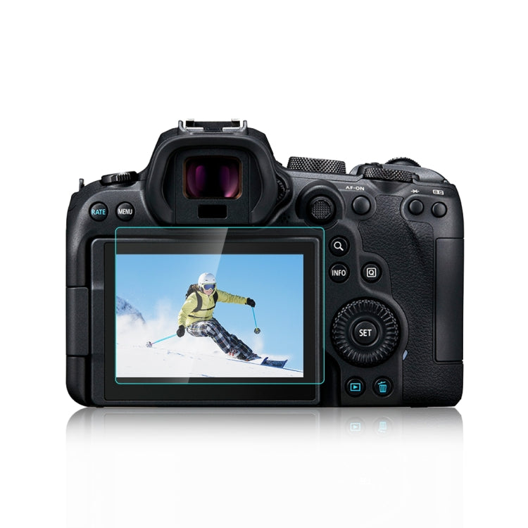Película de vidrio templado PULUZ 2.5D 9H para Canon EOS R6, For Canon EOS R6
