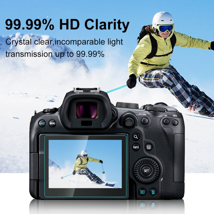 Película de vidrio templado PULUZ 2.5D 9H para Canon EOS R6, For Canon EOS R6
