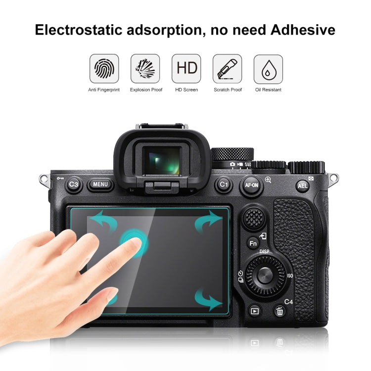 Película de vidrio templado PULUZ 2.5D 9H para Sony Alpha 7 IV / A7 IV / ILCE-7M4 / A7M4, For Sony Alpha 7 IV
