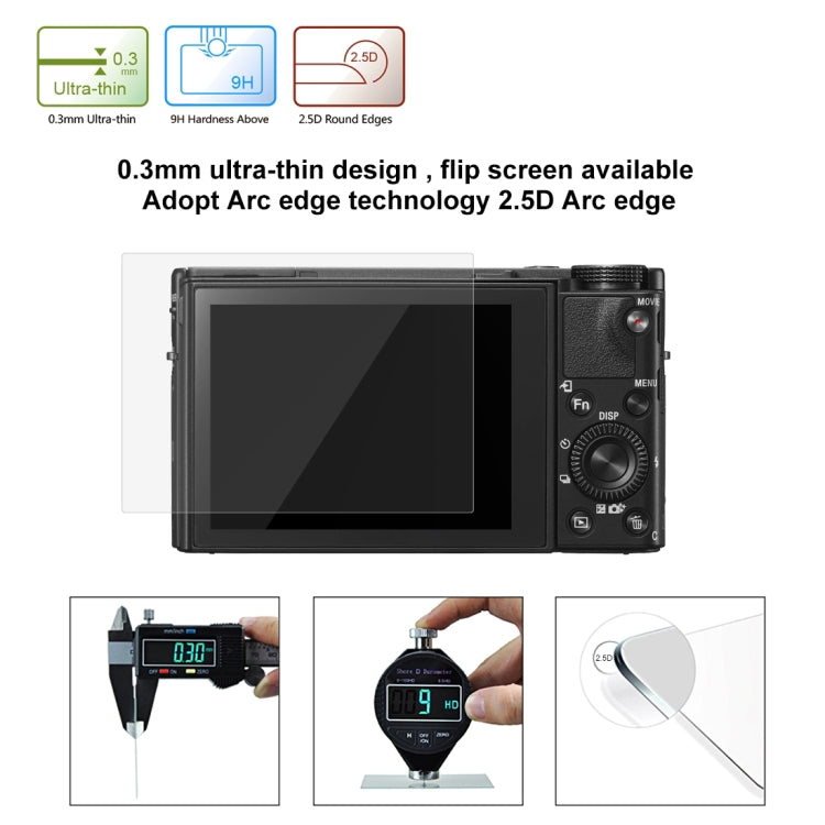Película de vidrio templado PULUZ 2.5D 9H para Sony Alpha 9 III, For Sony Alpha 9 III