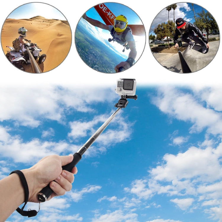 Monopié selfie portátil extensible PULUZ para GoPro Hero11 Black / HERO10 Black / HERO9 Black /HERO8 / HERO7 /6/5/5 Session /4 Session /4/3+ /3/2/1, Insta360 ONE R, DJI Osmo Action y otrosCámaras de acción, longitud: 22,5-80 cm, Length: 22.5-100cm