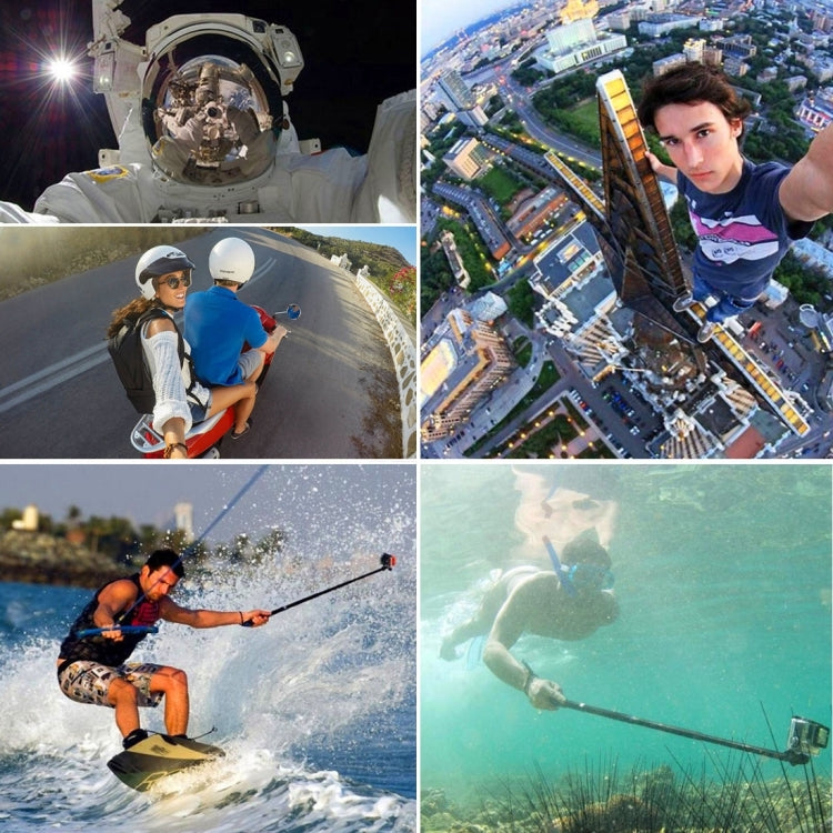 Monopié selfie portátil extensible PULUZ para GoPro Hero11 Black / HERO10 Black / HERO9 Black /HERO8 / HERO7 /6/5/5 Session /4 Session /4/3+ /3/2/1, Insta360 ONE R, DJI Osmo Action y otrosCámaras de acción, longitud: 22,5-80 cm, Length: 22.5-100cm