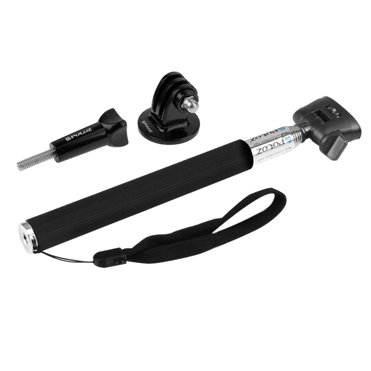 Monopié selfie portátil extensible PULUZ para GoPro Hero11 Black / HERO10 Black / HERO9 Black /HERO8 / HERO7 /6/5/5 Session /4 Session /4/3+ /3/2/1, Insta360 ONE R, DJI Osmo Action y otrosCámaras de acción, longitud: 22,5-80 cm, Length: 22.5-100cm