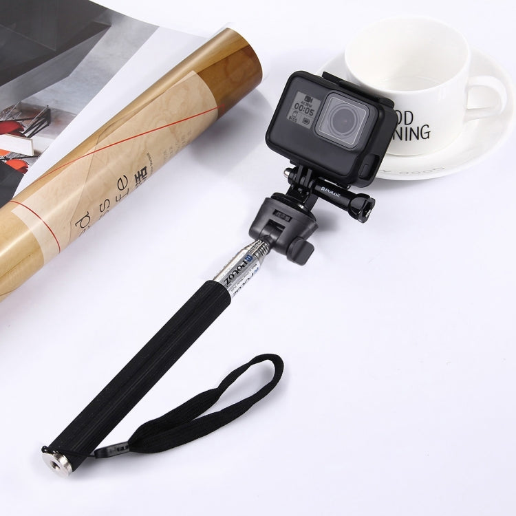 Monopié selfie portátil extensible PULUZ para GoPro Hero11 Black / HERO10 Black / HERO9 Black /HERO8 / HERO7 /6/5/5 Session /4 Session /4/3+ /3/2/1, Insta360 ONE R, DJI Osmo Action y otrosCámaras de acción, longitud: 22,5-80 cm, Length: 22.5-100cm
