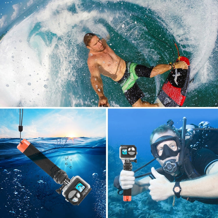 Varillas de flotabilidad con agarre manual de espuma flotante PULUZ con correa y base de liberación rápida para GoPro Hero11 Black / HERO10 Black / HERO9 Black /HERO8 / HERO7 /6/5/5 Session /4 Session /4/3+ /3/2/1,Insta360 ONE R, DJI Osmo Action y otra...
