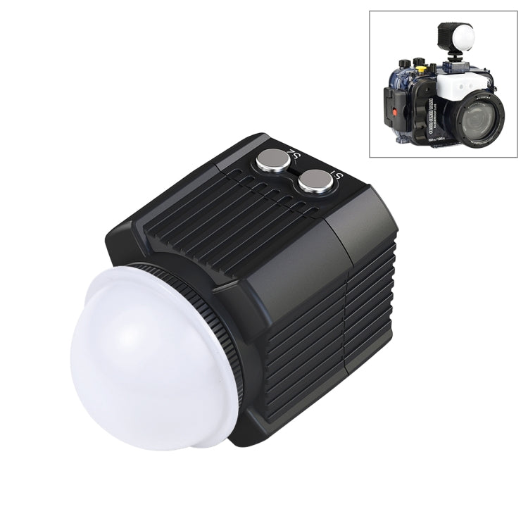 Luz de relleno para fotografía LED subacuática PULUZ de 60 m, luz de buceo de 7,4 V/1100 mAh para GoPro Hero11 Black / HERO10 Black / HERO9 Black /HERO8 / HERO7 /6/5/5 Session /4 Session /4/3+ /3/2/1, Insta360ONE R, DJI Osmo Action y otras cámaras de a...