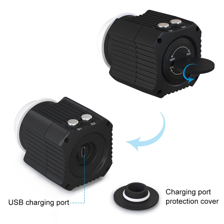 Luz de relleno para fotografía LED subacuática PULUZ de 60 m, luz de buceo de 7,4 V/1100 mAh para GoPro Hero11 Black / HERO10 Black / HERO9 Black /HERO8 / HERO7 /6/5/5 Session /4 Session /4/3+ /3/2/1, Insta360ONE R, DJI Osmo Action y otras cámaras de a...