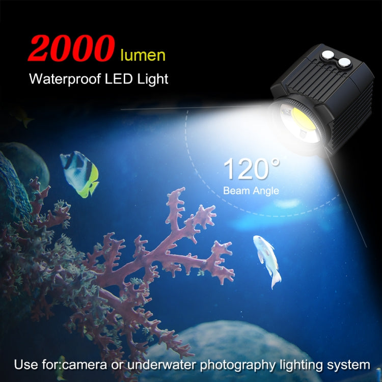 Luz de relleno para fotografía LED subacuática PULUZ de 60 m, luz de buceo de 7,4 V/1100 mAh para GoPro Hero11 Black / HERO10 Black / HERO9 Black /HERO8 / HERO7 /6/5/5 Session /4 Session /4/3+ /3/2/1, Insta360ONE R, DJI Osmo Action y otras cámaras de a...