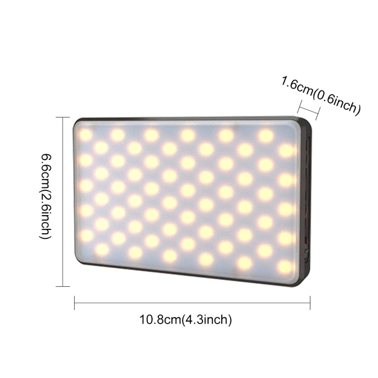 PULUZ 2500K / 9000K 120 LED Transmisión en vivo Video Luz LED Fotografía Belleza Selfie Luz de relleno con filtros conmutables de 6 colores, 120 LEDs Fill Light