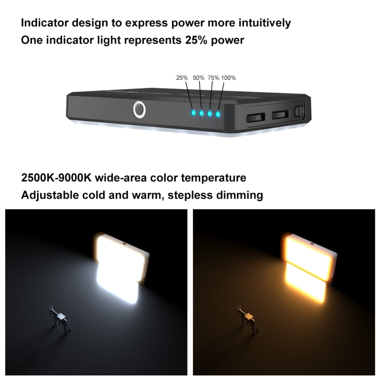 PULUZ 2500K / 9000K 120 LED Transmisión en vivo Video Luz LED Fotografía Belleza Selfie Luz de relleno con filtros conmutables de 6 colores, 120 LEDs Fill Light