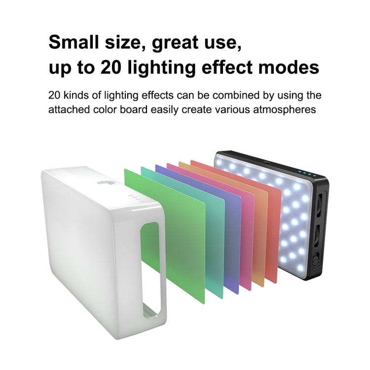PULUZ 2500K / 9000K 120 LED Transmisión en vivo Video Luz LED Fotografía Belleza Selfie Luz de relleno con filtros conmutables de 6 colores, 120 LEDs Fill Light