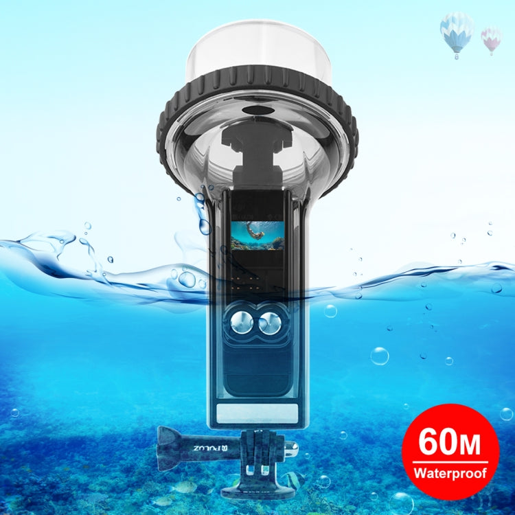 PULUZ 60m Carcasa impermeable subacuática Funda de buceo para DJI Osmo Pocket 2, PULUZ