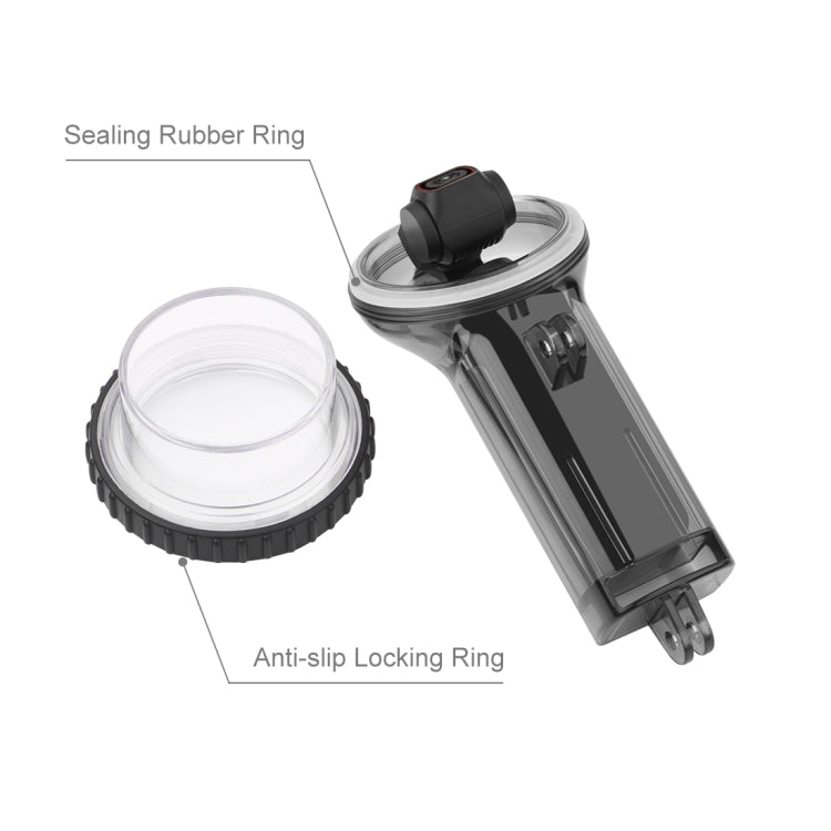 PULUZ 60m Carcasa impermeable subacuática Funda de buceo para DJI Osmo Pocket 2, PULUZ