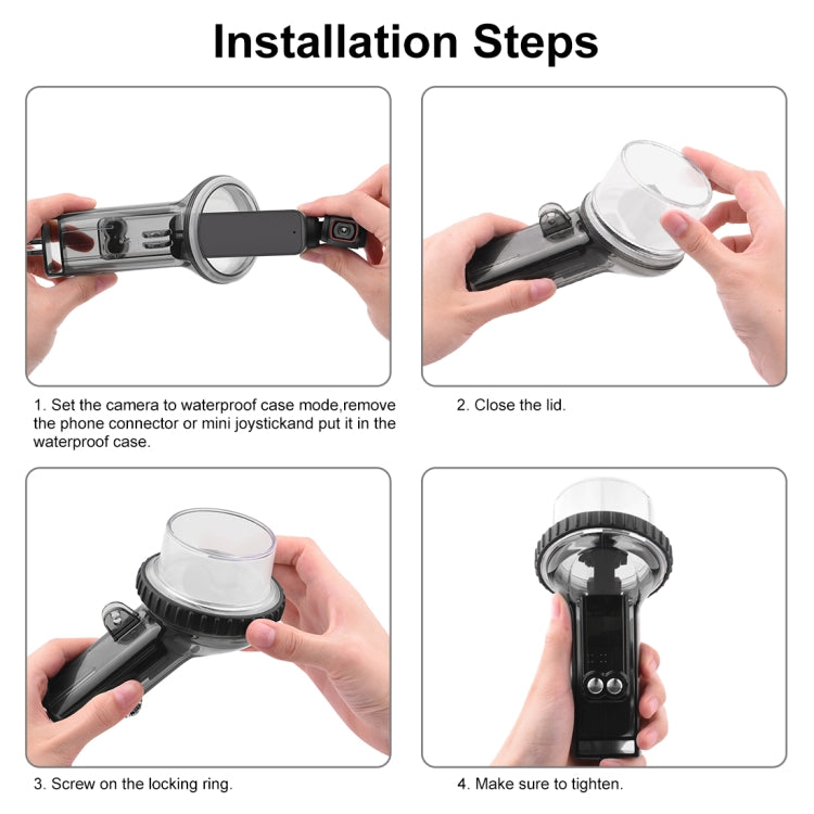 PULUZ 60m Carcasa impermeable subacuática Funda de buceo para DJI Osmo Pocket 2, PULUZ