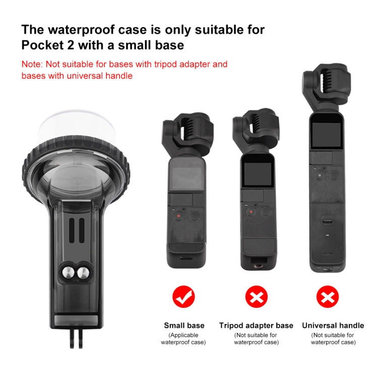 PULUZ 60m Carcasa impermeable subacuática Funda de buceo para DJI Osmo Pocket 2, PULUZ