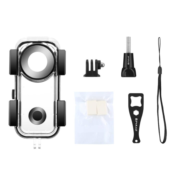Carcasa impermeable subacuática PULUZ 30 m para Insta360 ONE X2, Underwater Case For Insta360 ONE X2