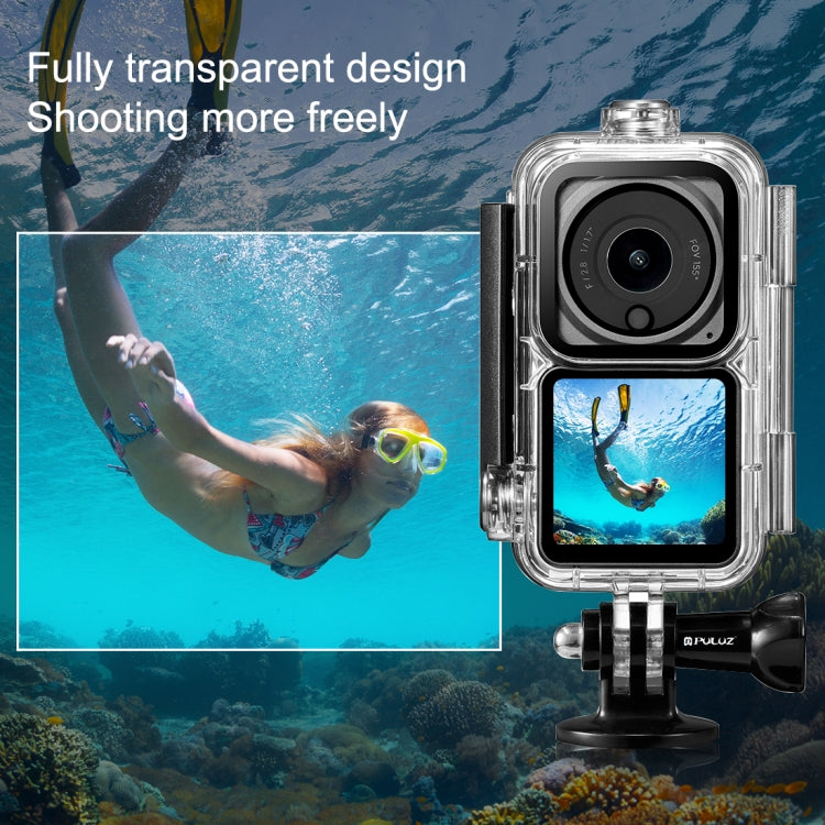 Carcasa impermeable PULUZ de 60m para buceo para unidad de cámara DJI Action 2/Combo de potencia Action 2/Combo de pantalla dual Action 2, Diving Case