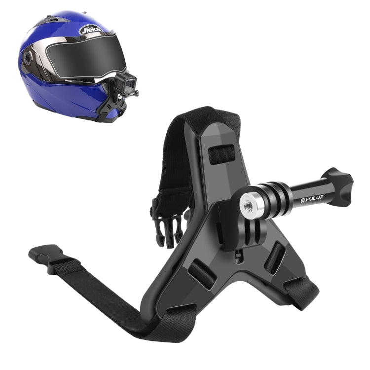 Soporte de correa para la barbilla para casco de motocicleta PULUZ para GoPro, DJI Osmo Action y otras cámaras de acción, Helmet Chin Strap (Black), Helmet Chin Strap (Orange), Helmet Chin Strap (Blue)