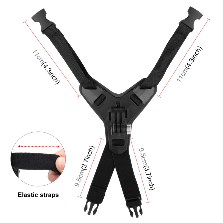 Soporte de correa para la barbilla para casco de motocicleta PULUZ para GoPro, DJI Osmo Action y otras cámaras de acción, Helmet Chin Strap (Black), Helmet Chin Strap (Orange), Helmet Chin Strap (Blue)