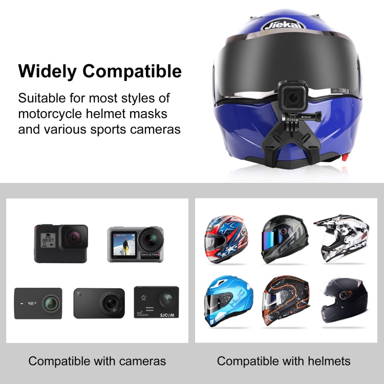 Soporte de correa para la barbilla para casco de motocicleta PULUZ para GoPro, DJI Osmo Action y otras cámaras de acción, Helmet Chin Strap (Black), Helmet Chin Strap (Orange), Helmet Chin Strap (Blue)