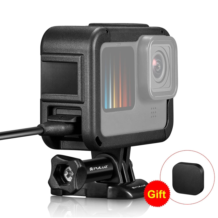 Jaula de montaje en marco PA recargable PULUZ con ranura para Base de zapata fría para Gopro HERO12 negro/11 negro/11 negro Mini/10 negro/9 negro, Chargeable PA Frame Mount