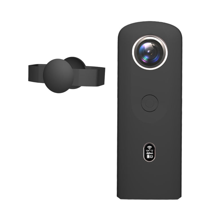 Funda protectora de silicona PULUZ con cubierta de lente para cámara panorámica Ricoh Theta SC2 360, Silicone Case For Ricoh Theta SC2(Black), Silicone Case For Ricoh Theta SC2(Blue), Silicone Case For Ricoh Theta SC2(Red)