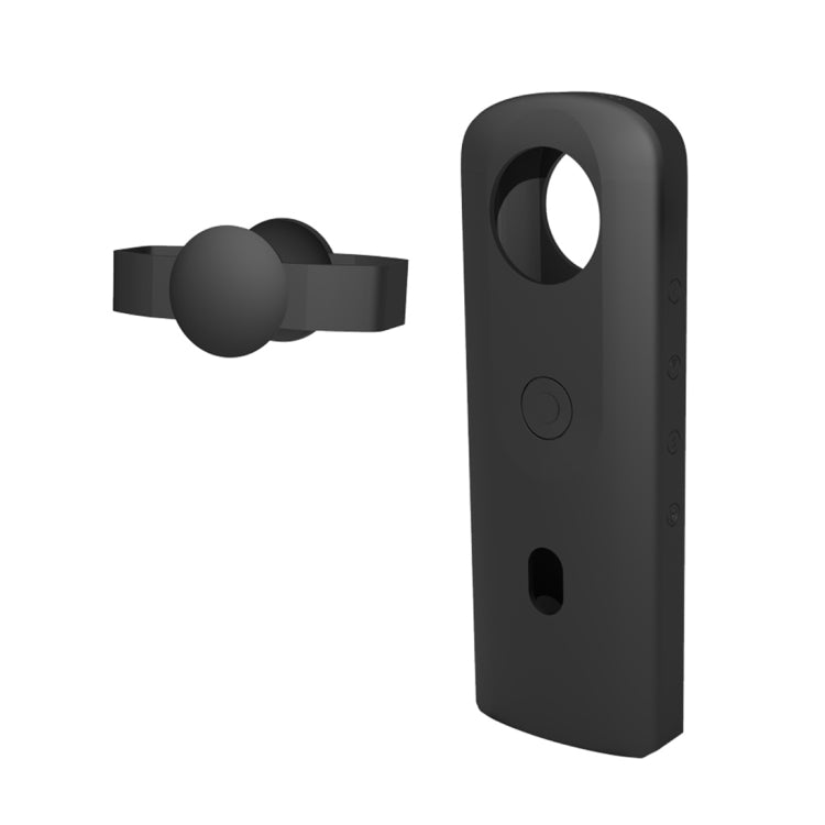 Funda protectora de silicona PULUZ con cubierta de lente para cámara panorámica Ricoh Theta SC2 360, Silicone Case For Ricoh Theta SC2(Black), Silicone Case For Ricoh Theta SC2(Blue), Silicone Case For Ricoh Theta SC2(Red)