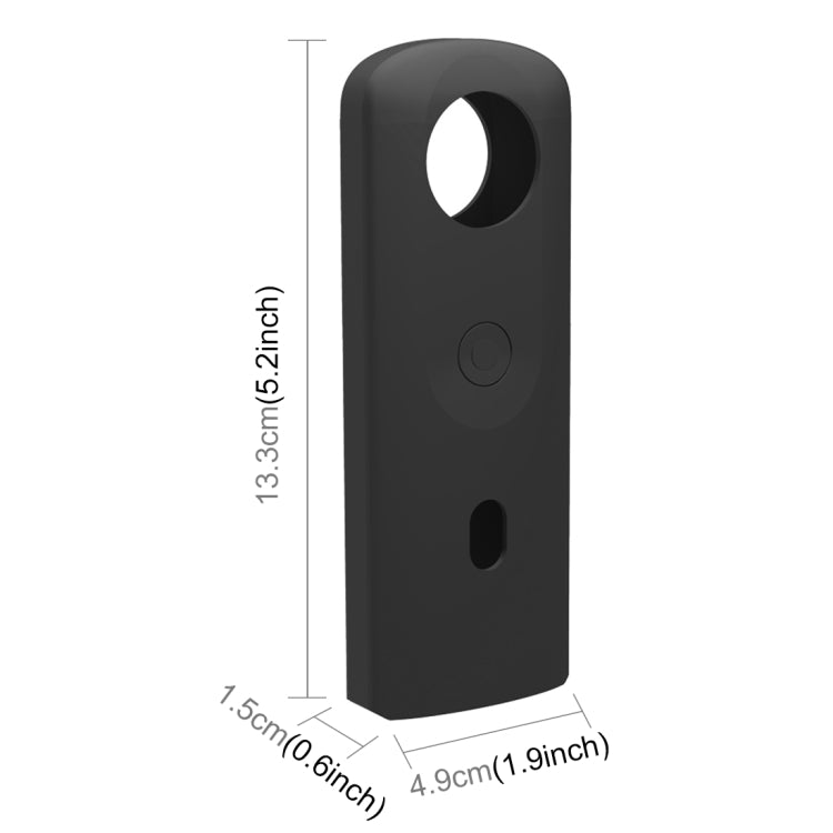 Funda protectora de silicona PULUZ con cubierta de lente para cámara panorámica Ricoh Theta SC2 360, Silicone Case For Ricoh Theta SC2(Black), Silicone Case For Ricoh Theta SC2(Blue), Silicone Case For Ricoh Theta SC2(Red)